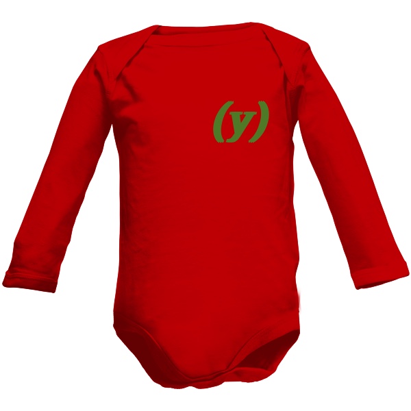 First Edition Yes for babies in red